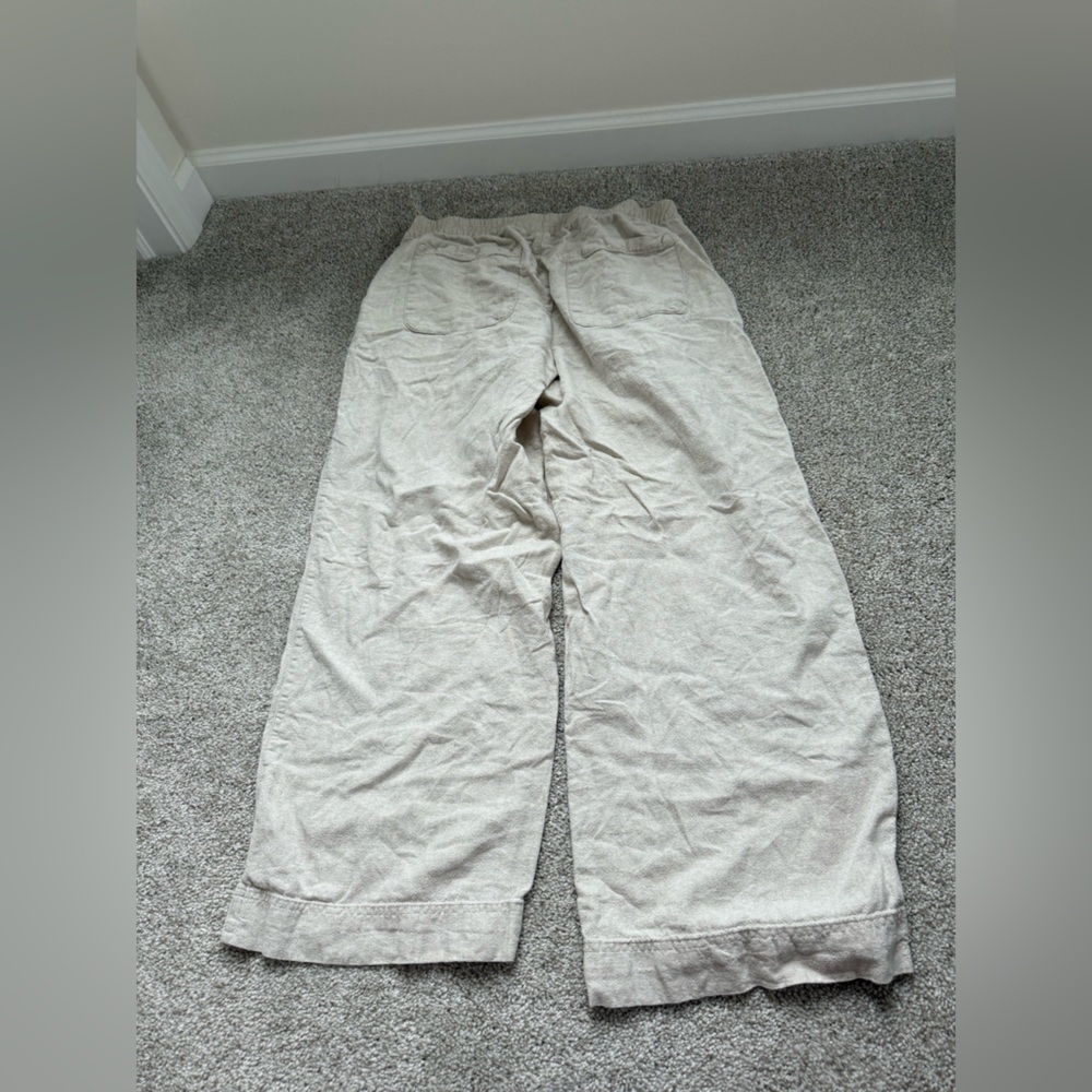 Old Navy wide leg linen Beige Pants - Picture 3 of 3
